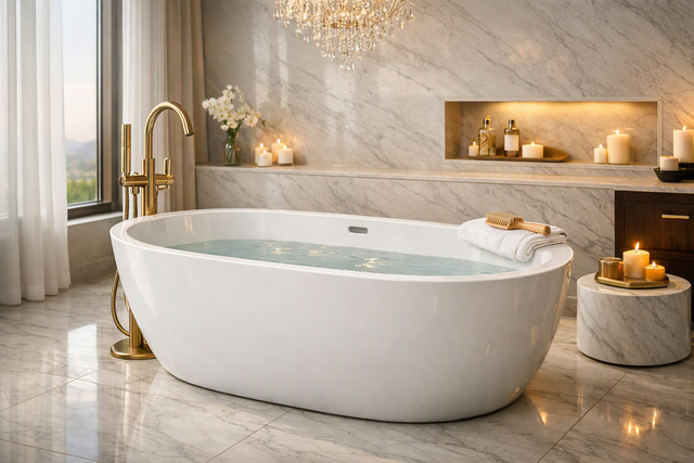 Premium ENZOSE bathtub detail