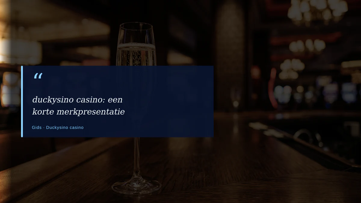 duckysino casino: een korte merkpresentatie