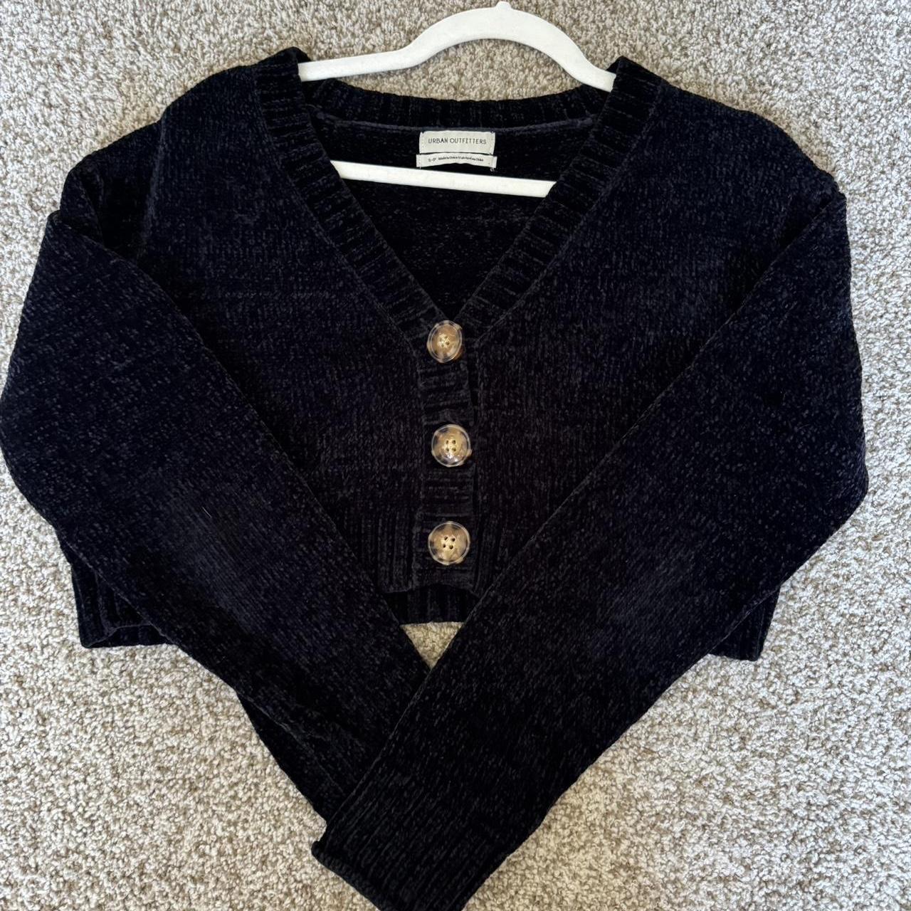 Urban Outfitters Women's Black and Navy Jumper