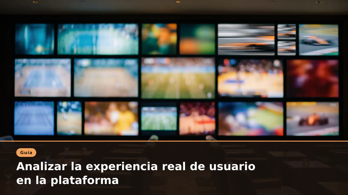 Analizar la experiencia real de usuario en la plataforma