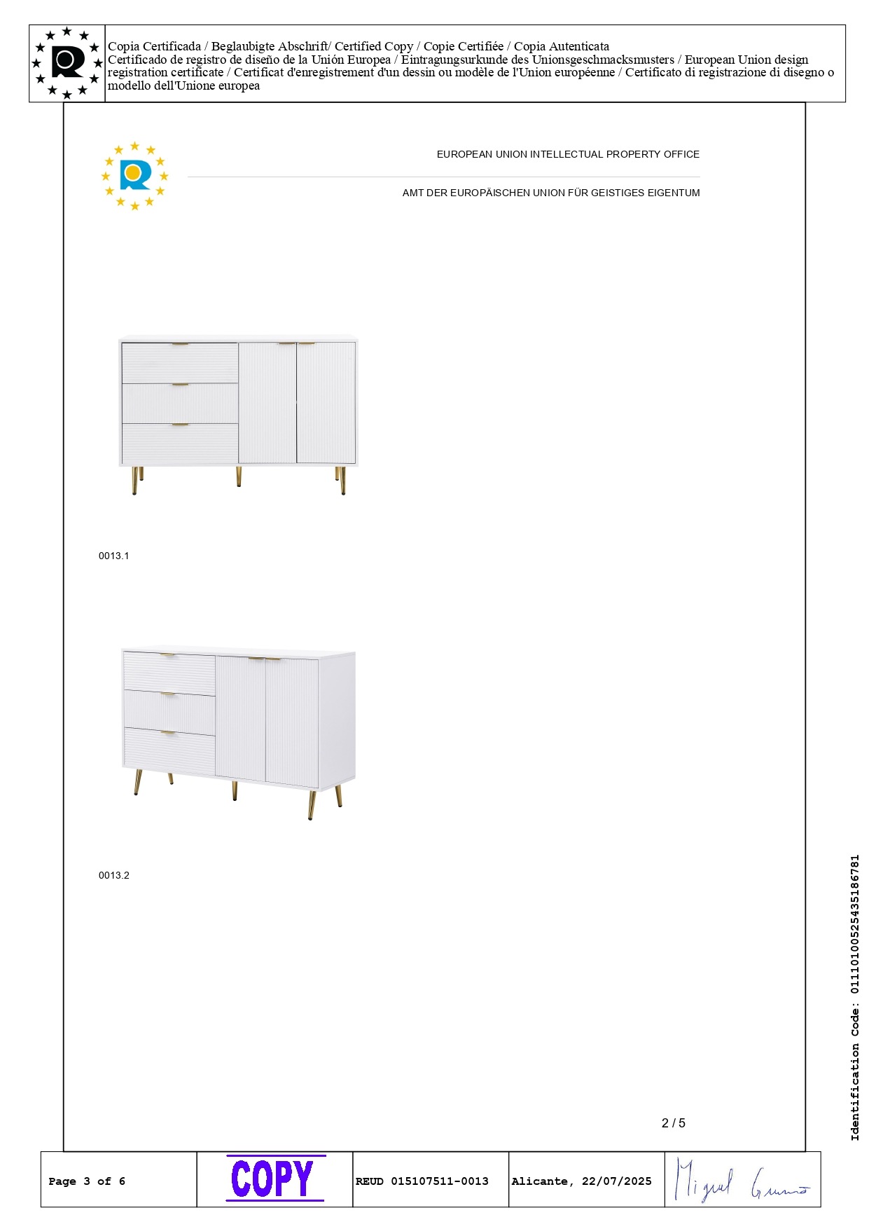 Buffet Blanc, 3 Tiroirs, 2 Portes, Rangement, Design Moderne, Multifonctionnel, Fonctionnel - Panneau composite de fibres de bois à densité - 120x38x80.5cm 6
