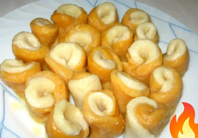 Постер Творожно-тыквенные галушки "Цветочки"