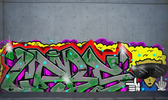 Graffiti artwork by LPBER