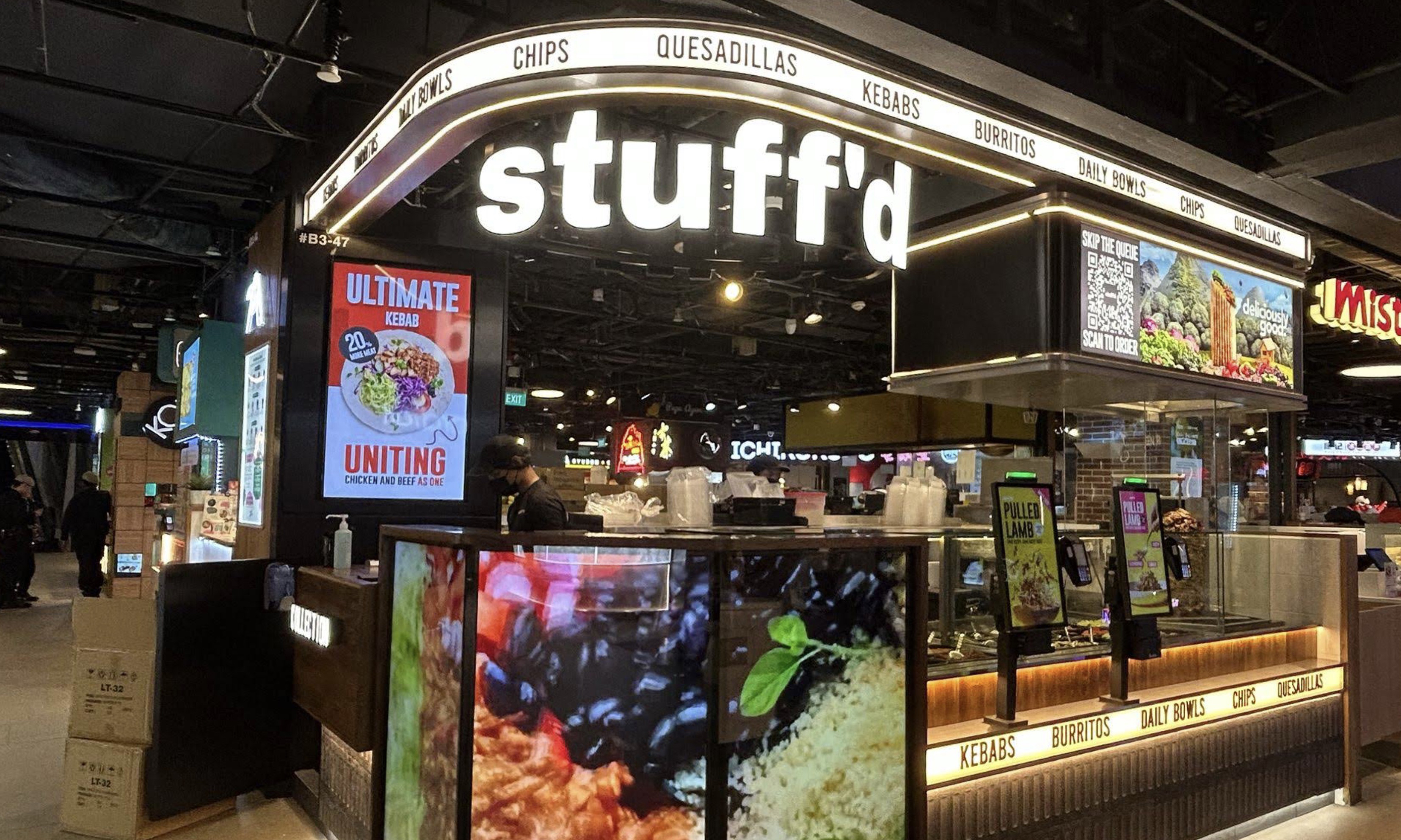 Stuff'd burrito and wrap counter at 313@Somerset