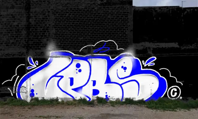 Graffiti artwork by LPBER