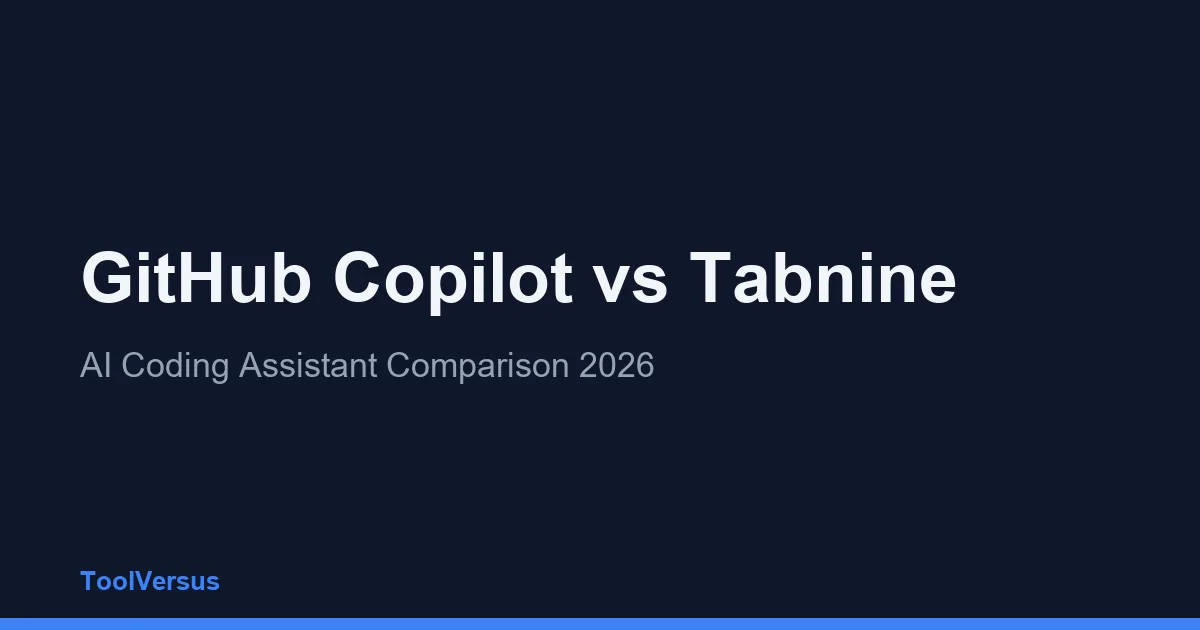GitHub Copilot vs Tabnine