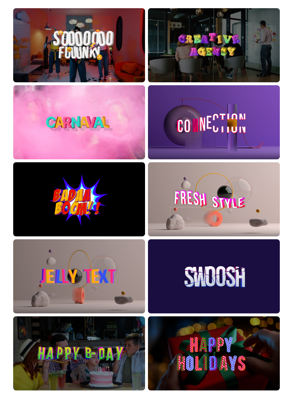 3D | Cartoon | Titles - 3