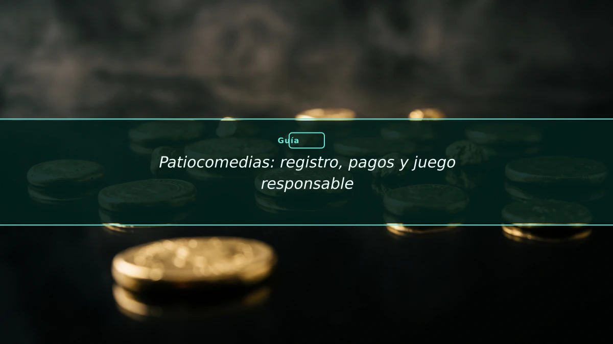 Patiocomedias: registro, pagos y juego responsable