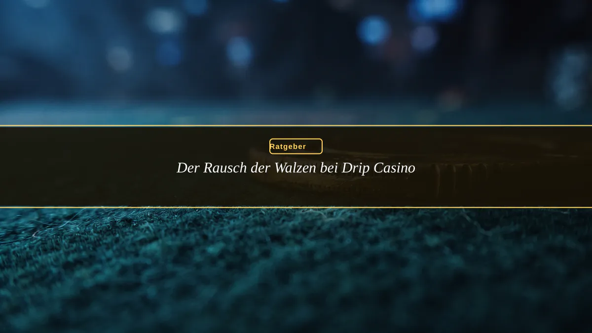 Der Rausch der Walzen bei Drip Casino