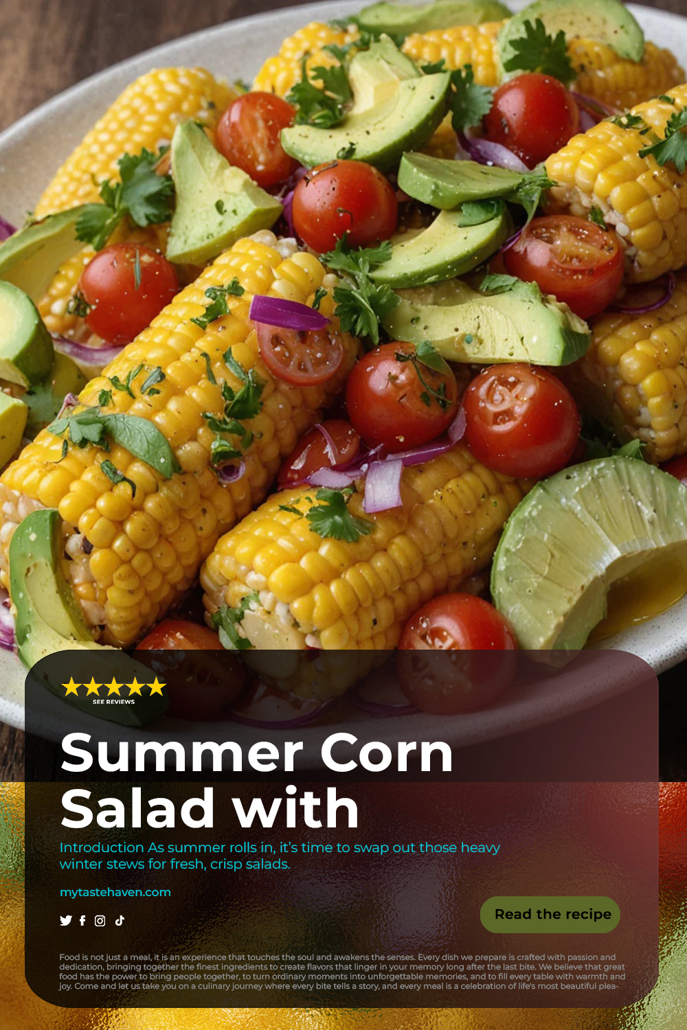 Summer Corn Salad with Avocado: Refreshing!