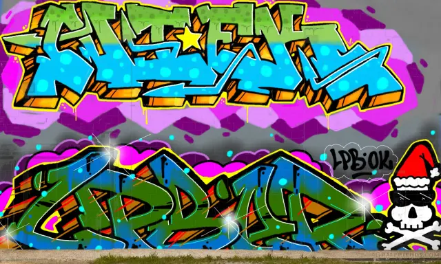 Graffiti artwork by LPBER