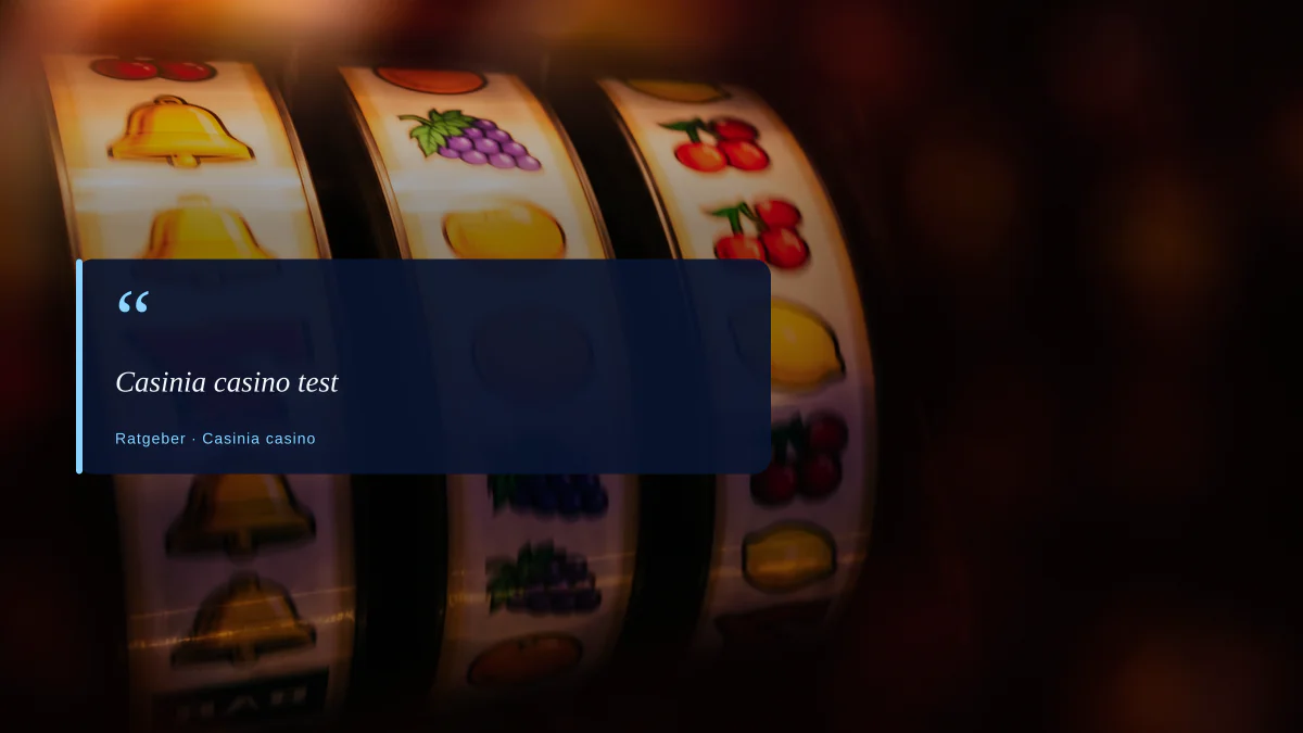 Casinia casino test