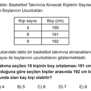 ortalamaboy soru