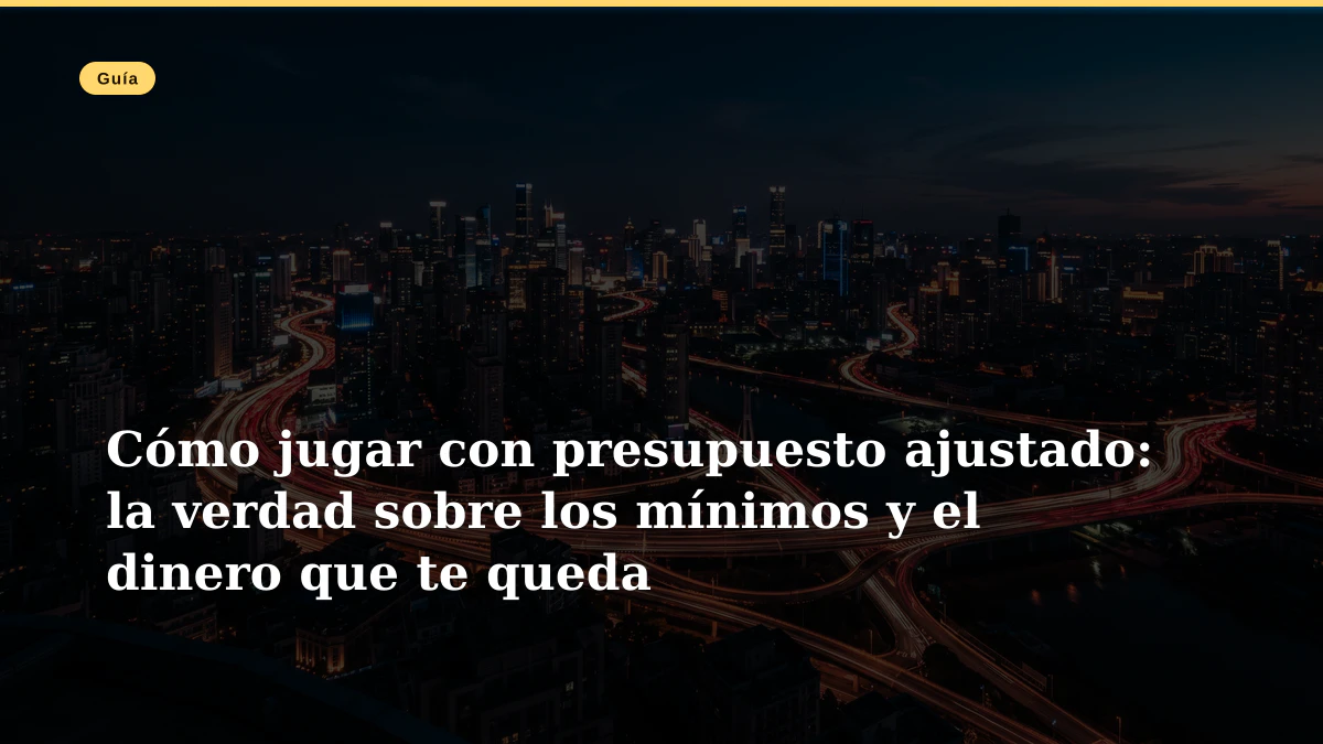 Cómo jugar con presupuesto ajustado: la verdad sobre los mínimos y el dinero que te queda