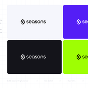 Seasons v2 Primary Colors Horizontal Logo — Wordmark Color Rule (Brand Guidelines)