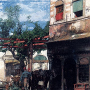 Alberto-Pasini-In-The-Courtyard