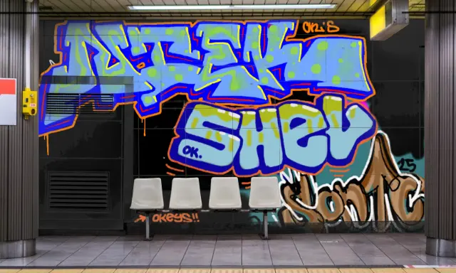 Graffiti artwork by Okeyss