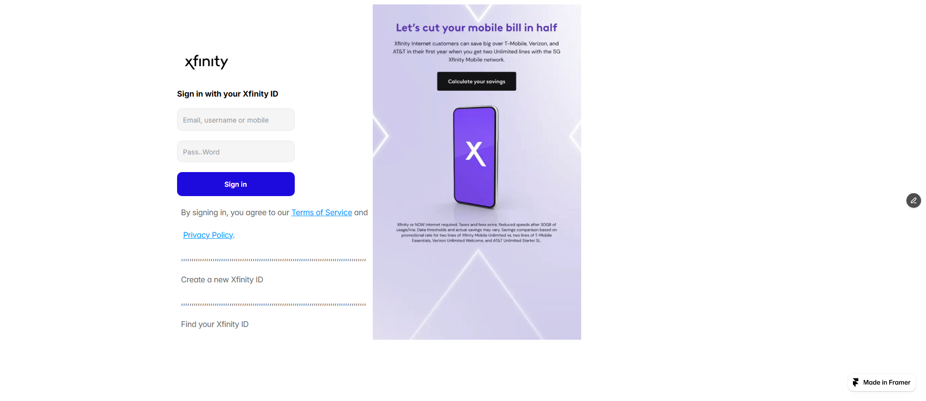 Forensic screenshot of [REDACTED] showing the phishing page layout