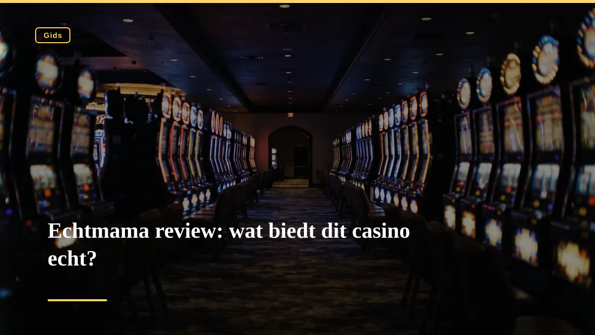 Echtmama review: wat biedt dit casino echt?