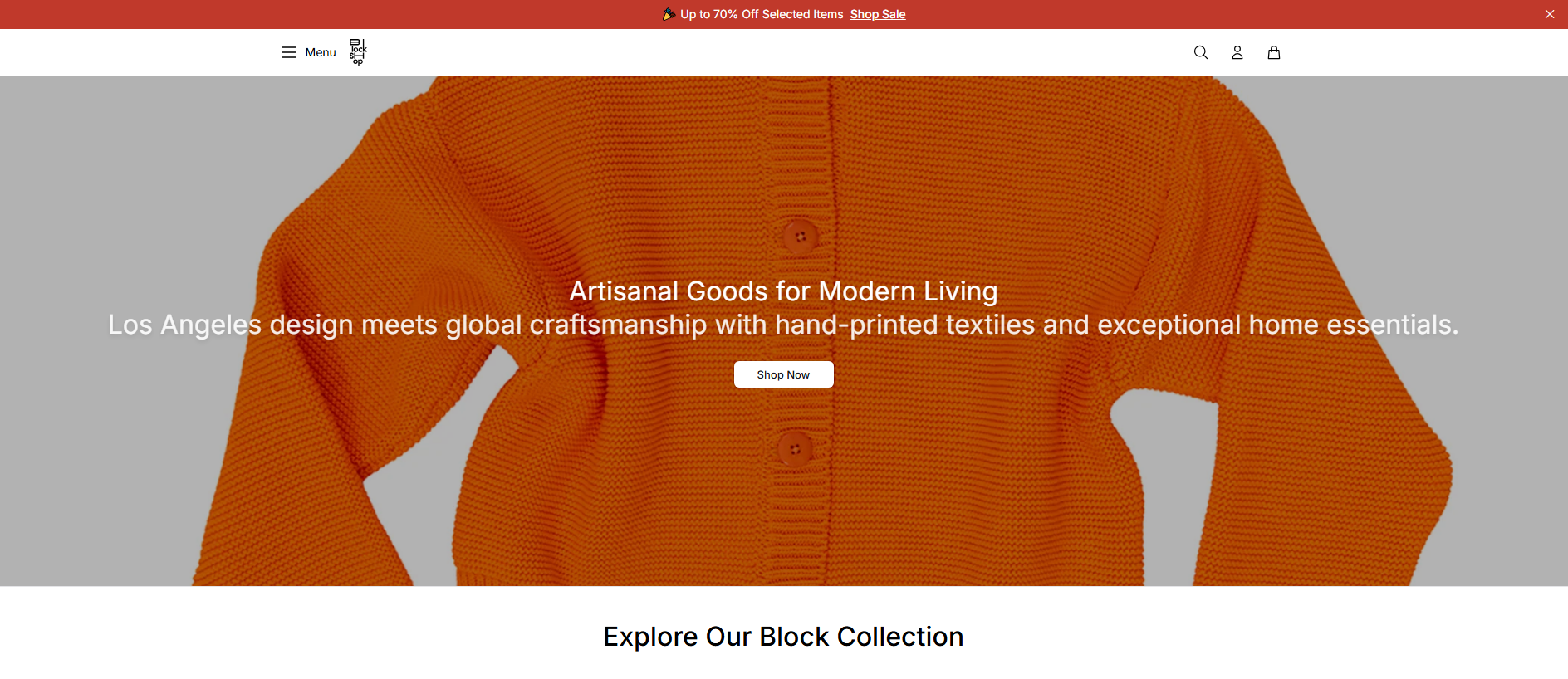 Primary capture · blockshoptextileshome.shop