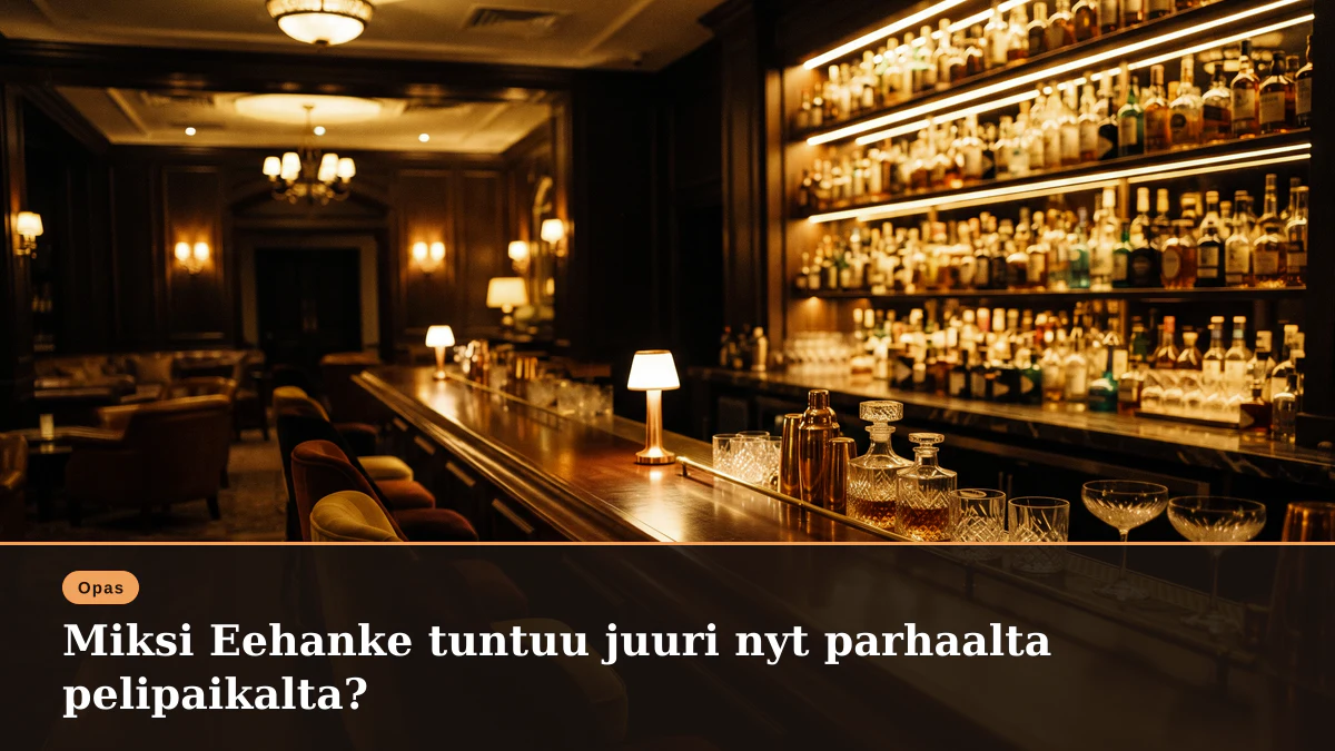 Miksi Eehanke tuntuu juuri nyt parhaalta pelipaikalta?