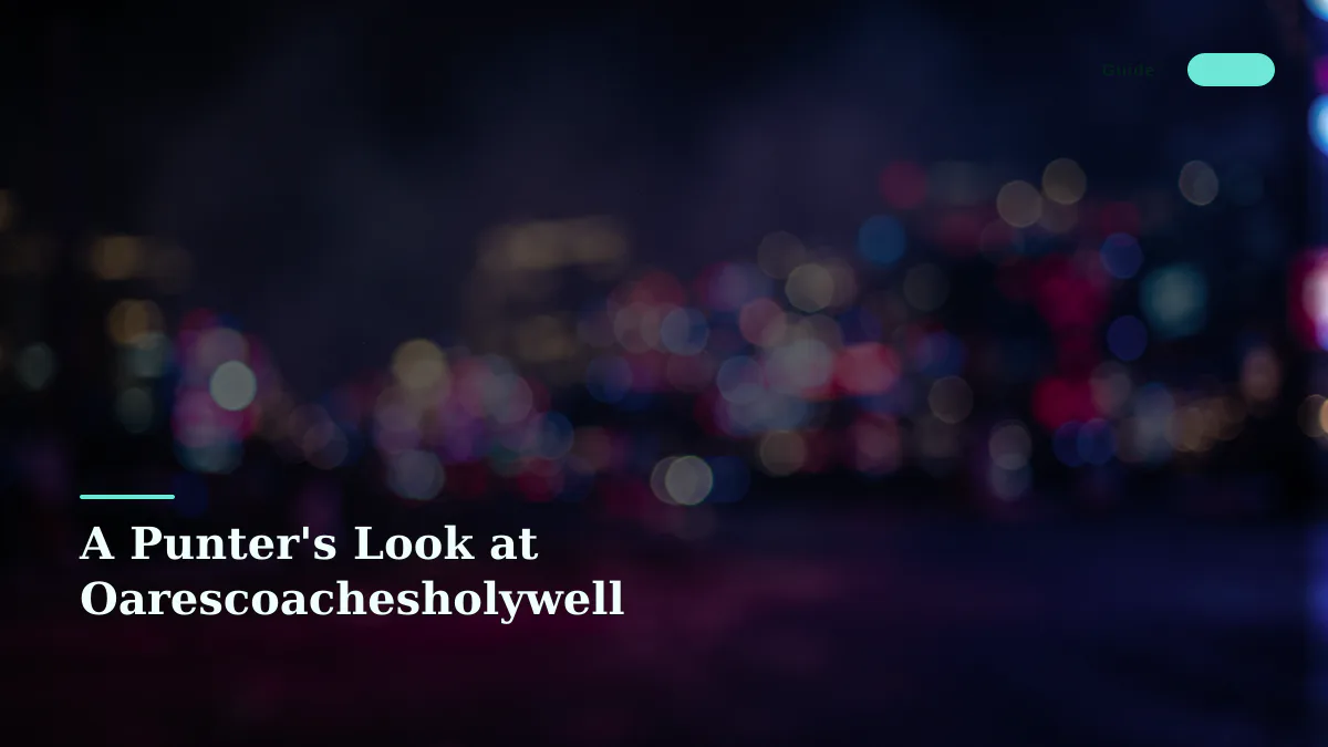 A Punter's Look at Oarescoachesholywell
