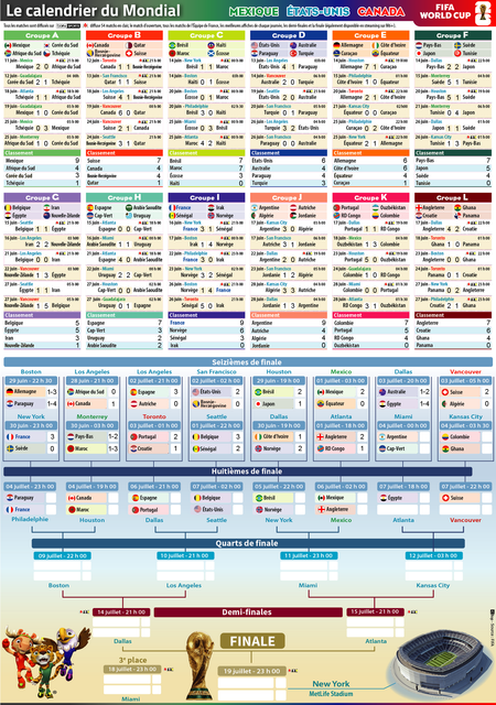 calendrier 16eme
