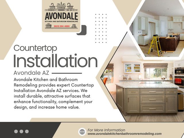 A professional Countertop Installation Avondale AZ is not just about finishing a kitchen—it’s about building a space that stays strong, functional, and visually appealing over time.

Find Us On Google Map: https://maps.app.goo.gl/D3Bz9ZrQESZxuZxf6

Avondale Kitchen and Bathroom Remodeling
Address: 506 E Western Ave, #105, Avondale, AZ, 85323, USA
Phone : (623) 294-4880

Read Our Blogs:

https://avondalekitchenbathroomremodeling.mystrikingly.com
https://kitchenremodelavondaleaz.tumblr.com
https://avondalekitchen.medium.com/

More Links:

https://independent.academia.edu/avondalekitchenbathroomremodeling
https://myanimelist.net/profile/avondalekitchen
https://avondalekitchenbathroomremodeling.mystrikingly.com/