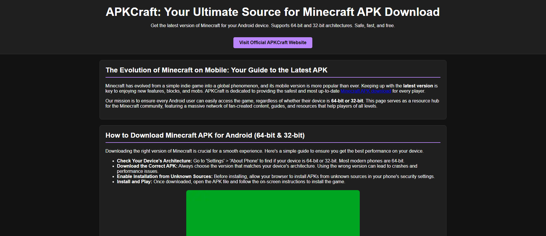 Screenshot of apkcraft.pages.dev