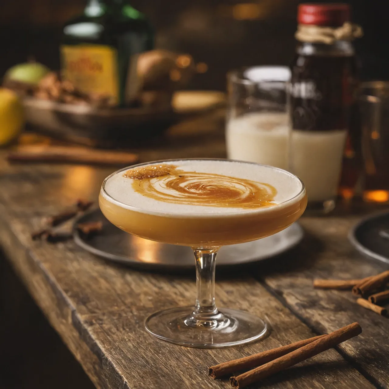 Brown Butter Bourbon Cider Flip Recipe