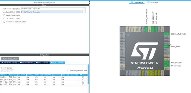 STM32WLE RCC
