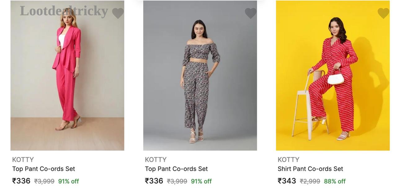 Co Ords Set – Just 90% OFF | Loot Ka Maal