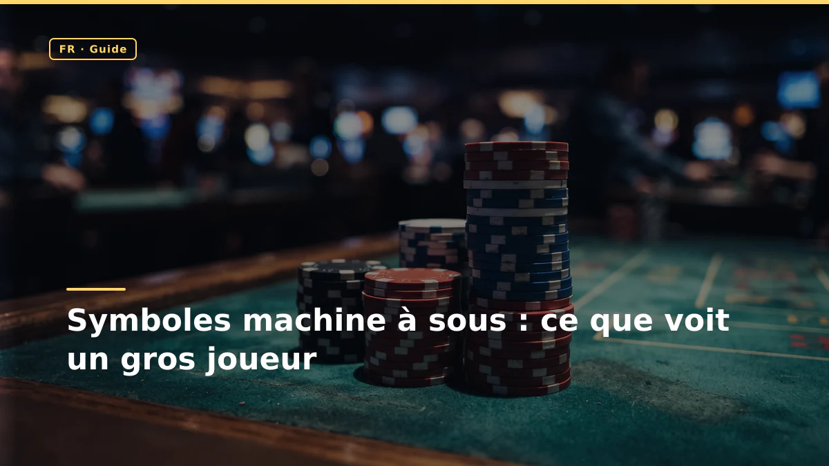 Symboles machine à sous : ce que voit un gros joueur