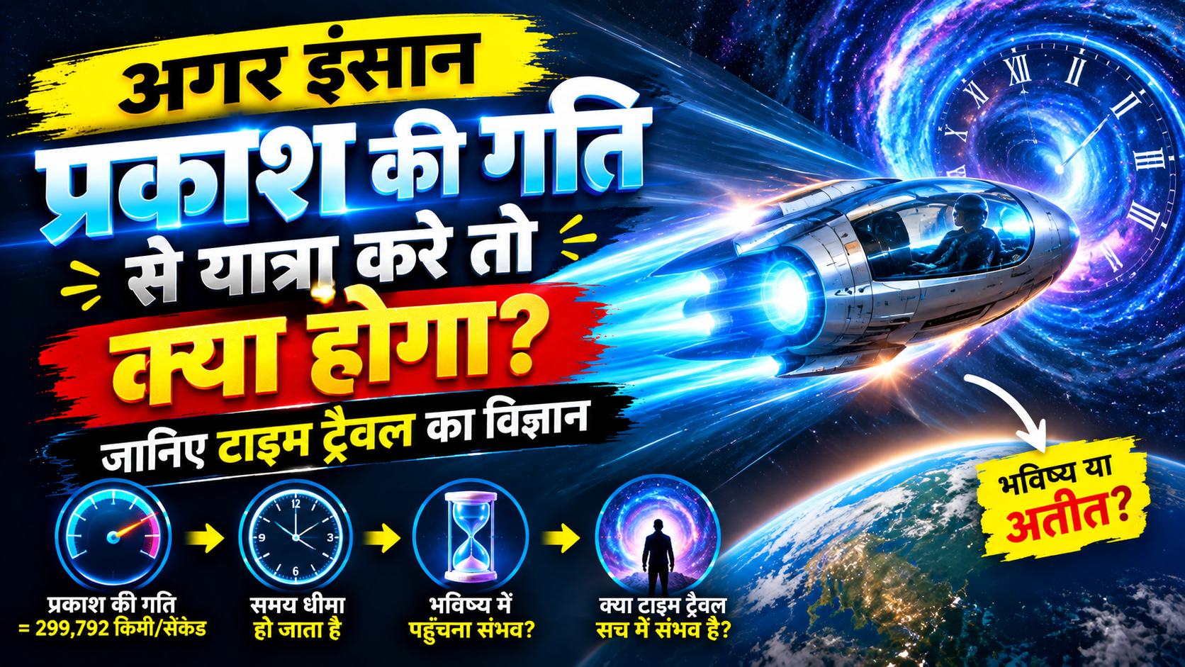 अगर इंसान प्रकाश की गति से यात्रा करे तो क्या होगा? जानिए टाइम ट्रैवल का विज्ञान