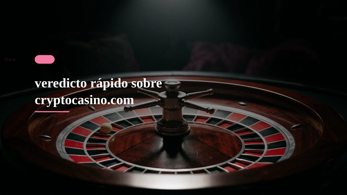 veredicto rápido sobre cryptocasino.com