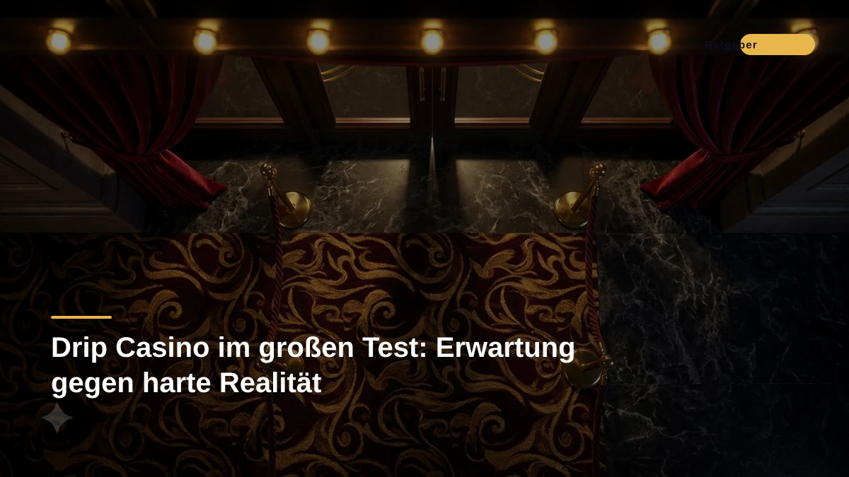 Drip Casino im großen Test: Erwartung gegen harte Realität