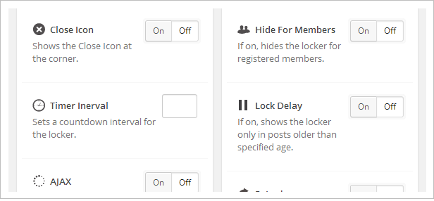 custom config in social locker
