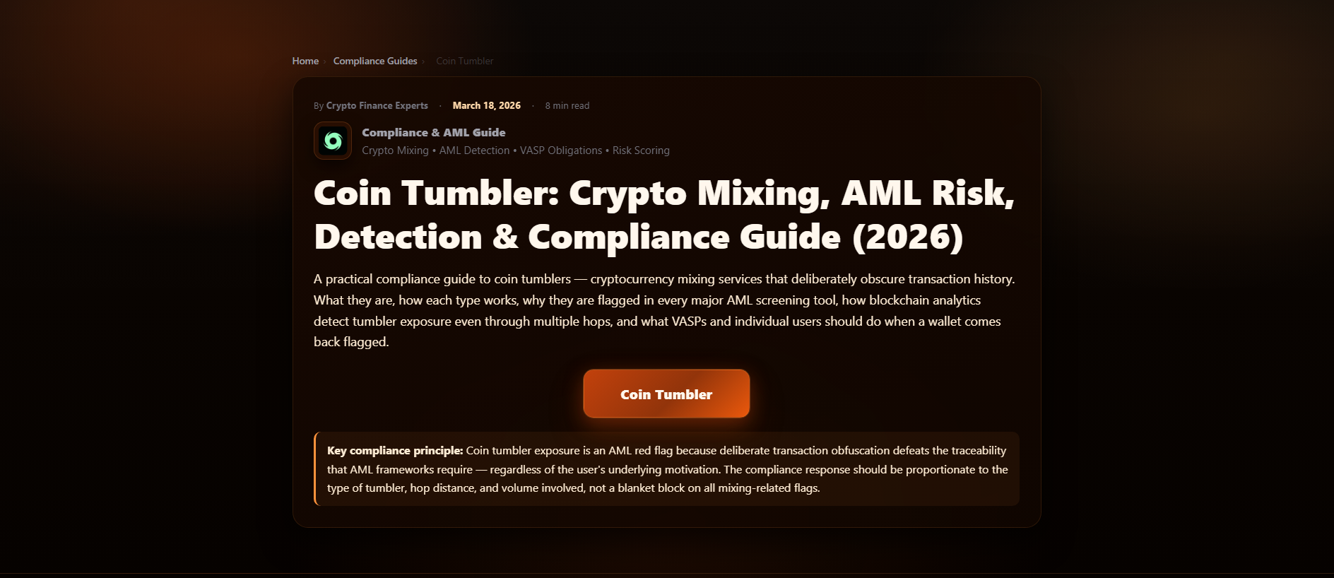 Stored capture of coin-tumbler.github.io