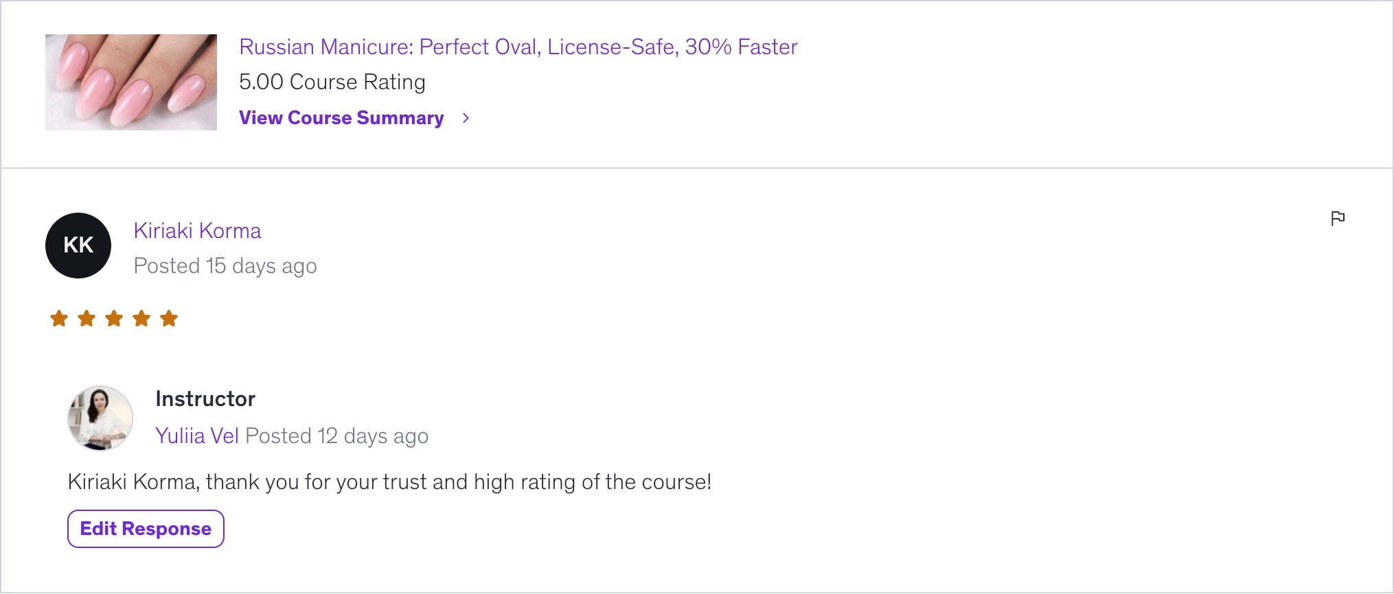 Student review