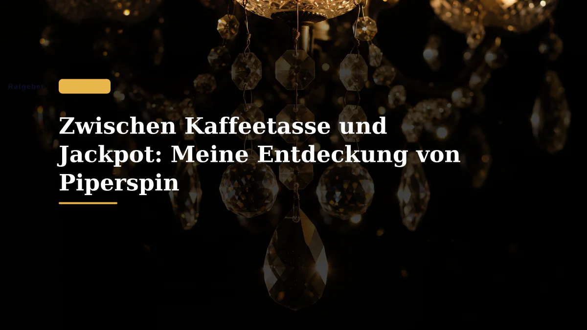 Zwischen Kaffeetasse und Jackpot: Meine Entdeckung von Piperspin