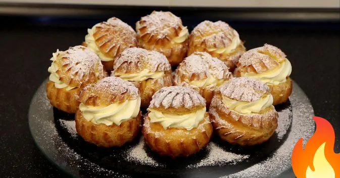 Постер Заварные пирожные с кремом "Шарлотт"