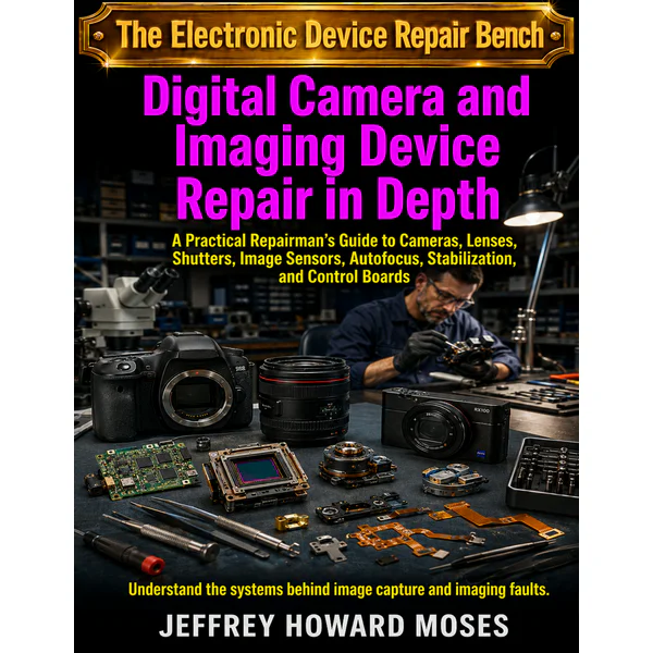Digital Camera and Imaging Device Repair in Depth: A Practical Repairman’s Guide to Cameras, Lenses, Shutters, Image Sensors, Autofocus, Stabilization, and Control Boards