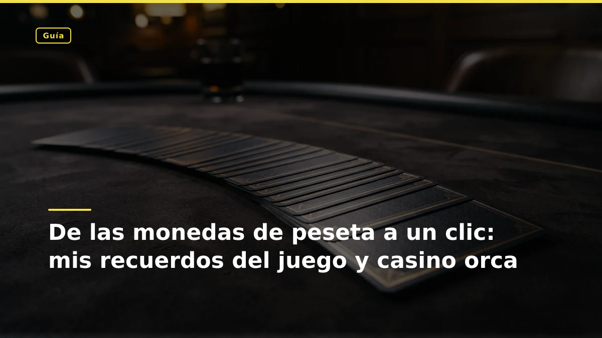De las monedas de peseta a un clic: mis recuerdos del juego y casino orca