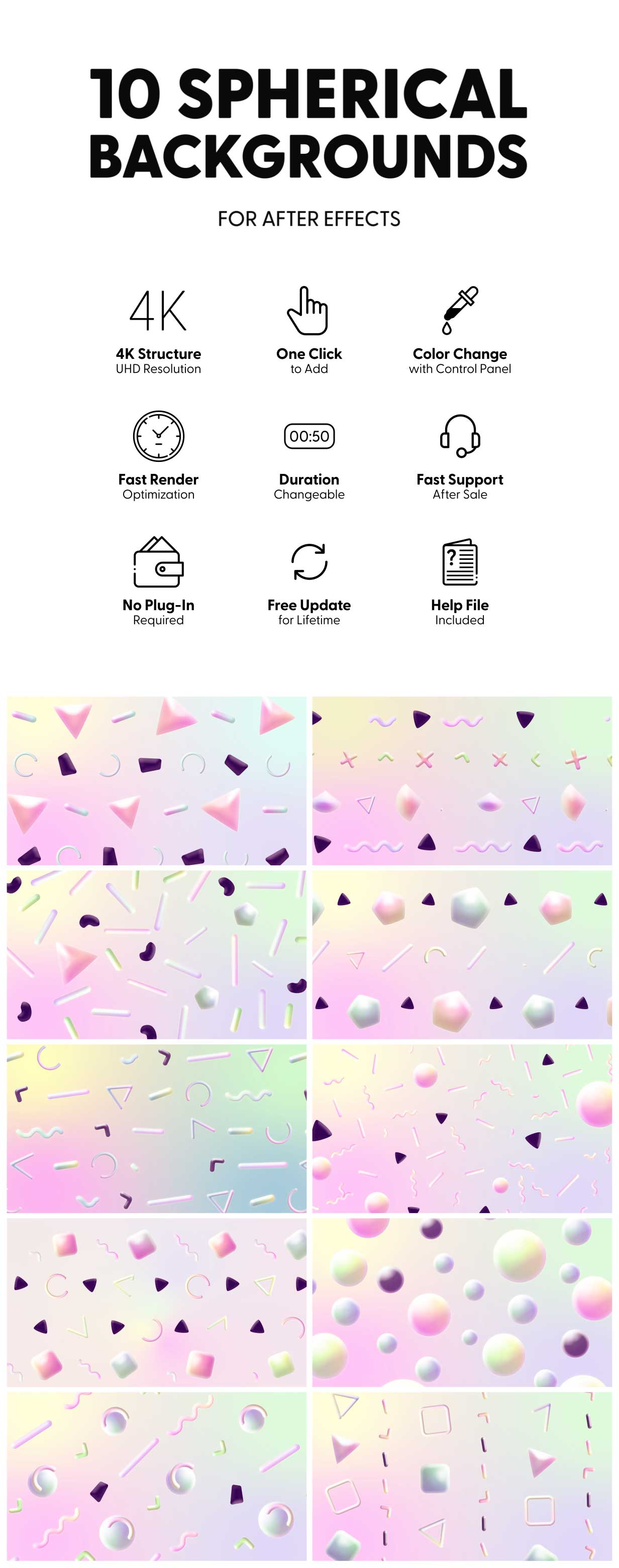 Gradient Spherical Backgrounds - 2