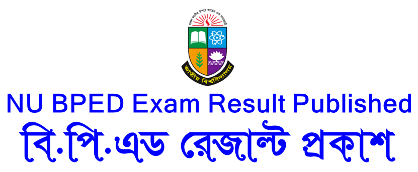 NU BPED Exam Result Published - বিপিএড রেজাল্ট প্রকাশ