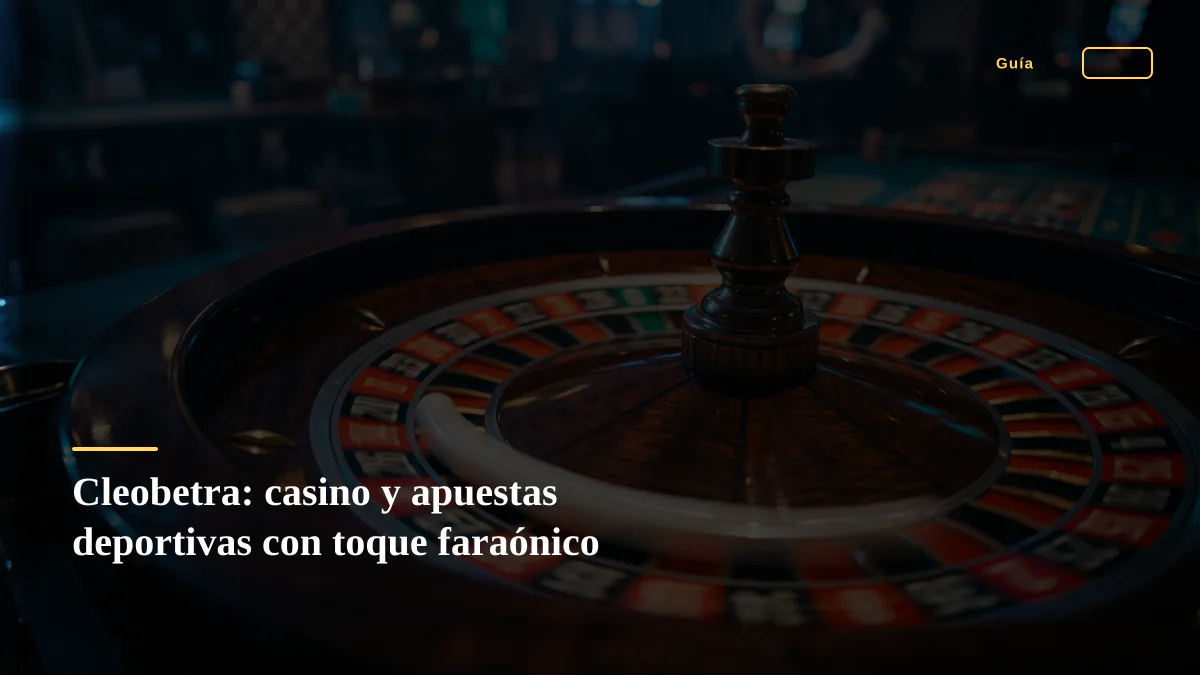 Cleobetra: casino y apuestas deportivas con toque faraónico