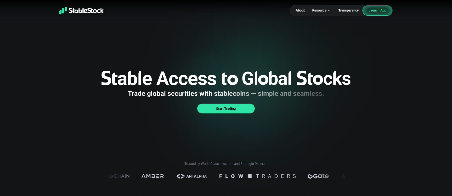 Stored capture of stablestock.finance