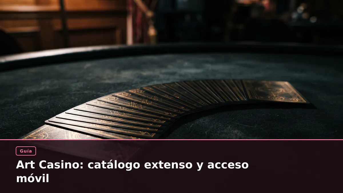 Art Casino: catálogo extenso y acceso móvil