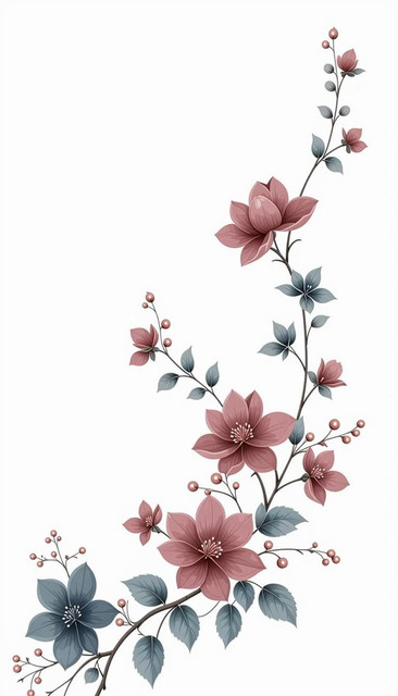 Free Printable Pattern Delicate Floral Design Art.jpg