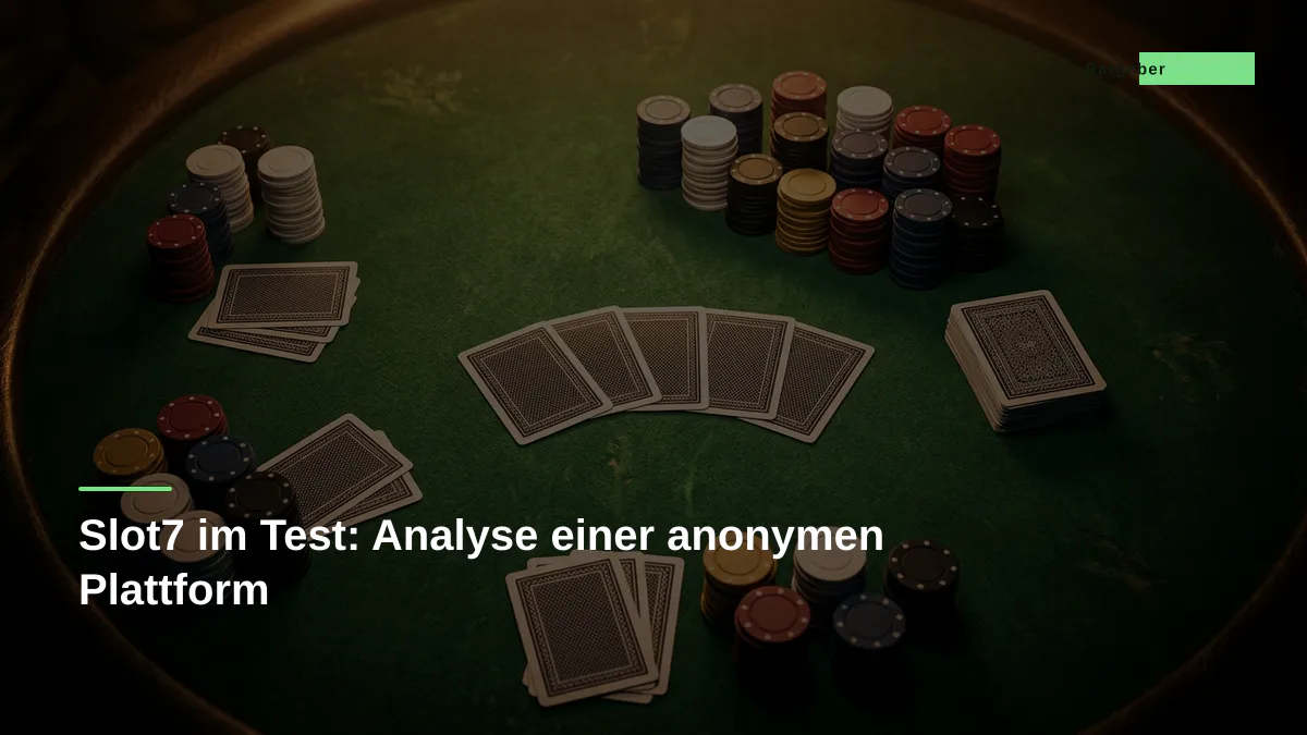 Slot7 im Test: Analyse einer anonymen Plattform